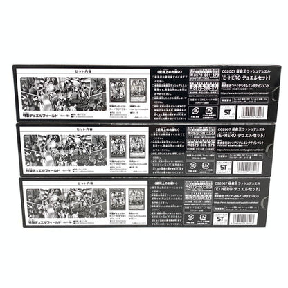 【未使用品】 遊戯王ラッシュデュエル E・HERO デュエルセット 3個セット 068-260506-mo-02-fur 万代Net店