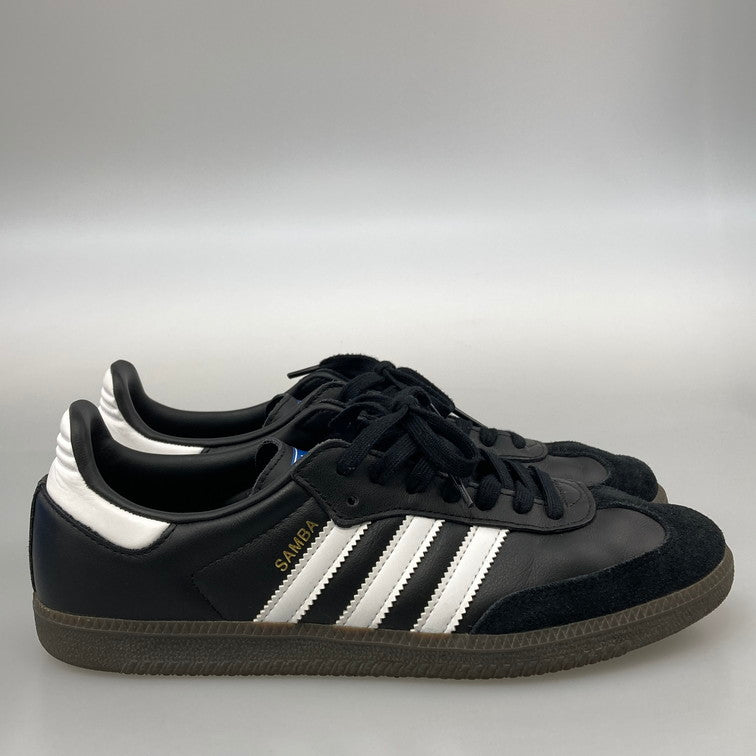 【中古品】【メンズ】 adidas アディダス B75807 SAMBA OG 161-251214-WA-08-iwa サイズ：27.5cm カラー：ブラック ホワイト 万代Net店