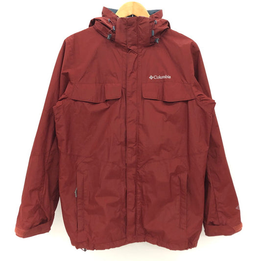 【現状渡し品】【メンズ】 Columbia コロンビア NYLON JACKET WM1053 ナイロンジャケット マウンテンパーカ アウター アウトドア系 144-240325-rs-02-fur サイズ：S カラー：レッドブラウン系 万代Net店