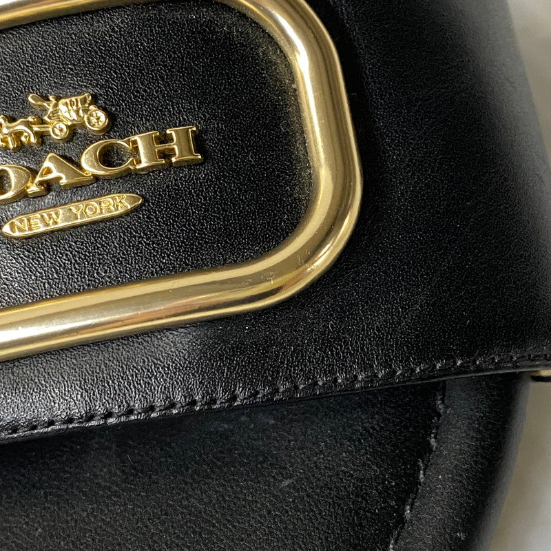 【中古品】【レディース】 COACH コーチ EVY SANDAL エヴィ サンダル シューズ 靴 183-260627-cs-03-izu サイズ：7 カラー：ブラック 万代Net店