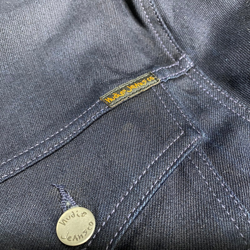 【中古品】【メンズ】 NUDIE JEANS ヌーディージーンズ DOUBLE ZIPUP DENIM JACKET ダブル ジップアップ デニム ジャケット アウター 141-260627-cs-12-izu サイズ：L カラー：ネイビー 万代Net店