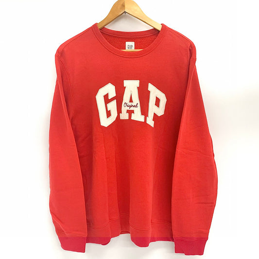 【現状渡し品】【メンズ】 GAP ギャップ トレーナー スウェット トップス ヴィンテージ系 146-251212-yu-02-fur サイズ：L カラー：レッド 万代Net店
