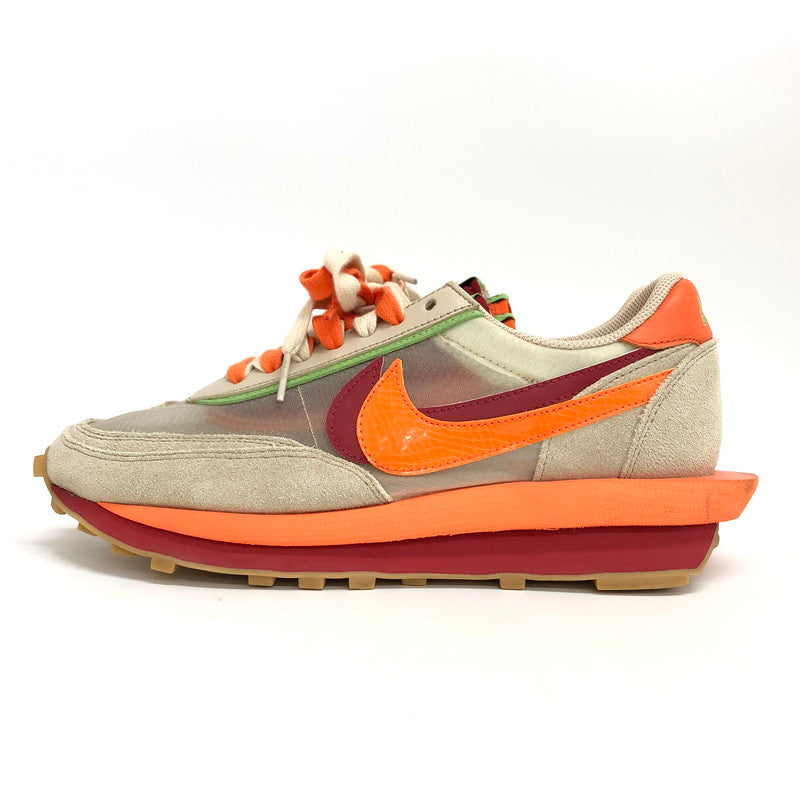 【中古品】【メンズ】 NIKE ナイキ × SACAI × CLOT LD WAFFLE/S/C "ORANGE BLAZE" DH1347-100 LD ワッフル オレンジブレイズ スニーカー シューズ 靴 160-251030-rs-06-fur サイズ：28.5cm US10.5 カラー：オレンジ/ベージュ/レッド 万代Net店