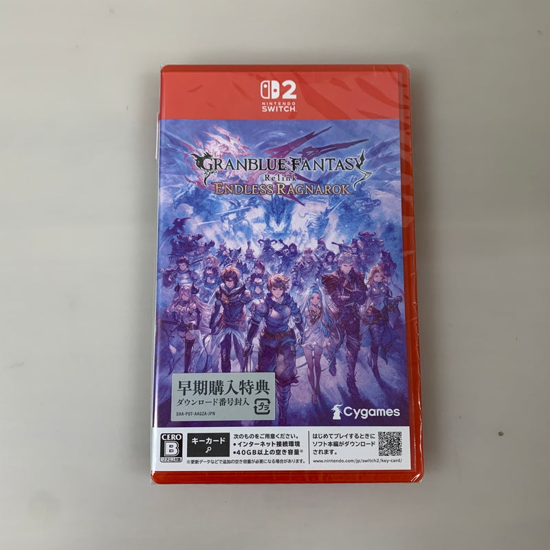 【未使用品】 Switch2ソフト GRANBLUE FANTASY: Relink - Endless Ragnarok グランブルーファンタジー CERO:B 029-260709-AS-1-min 万代Net店