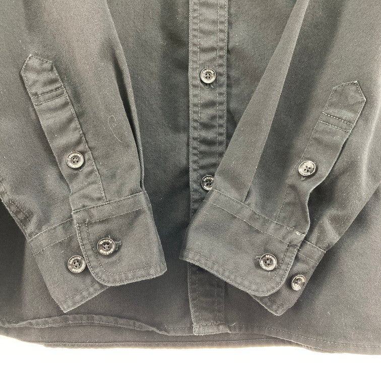【中古品】【メンズ】 Dickies ディッキーズ ワークシャツ 147-260324-WA-03-iwa サイズ：M カラー：ブラック 万代Net店