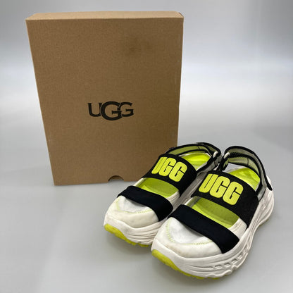 【中古品】【レディース】 UGG アグ SLINGBACK RUNNER サンダル 165-251215-WA-01-iwa サイズ：24cm カラー：ホワイト ブラック イエロー 万代Net店