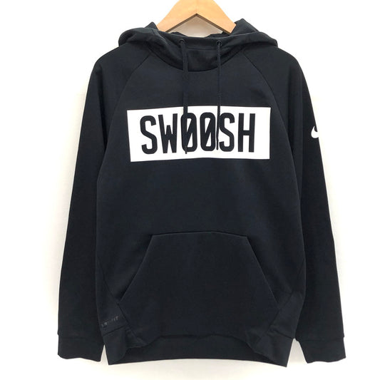 【中古品】【メンズ/レディース】 NIKE ナイキ THERMA BAR SWOOSH PULLOVER HOODIE DRI-FIT 823089-010 サーマフィット フーディー バー スウォッシュ パーカー ジャージ 長袖 トップス スポーツ系 148-240731-rs-06-fur サイズ：S カラー：ブラック 万代Net店