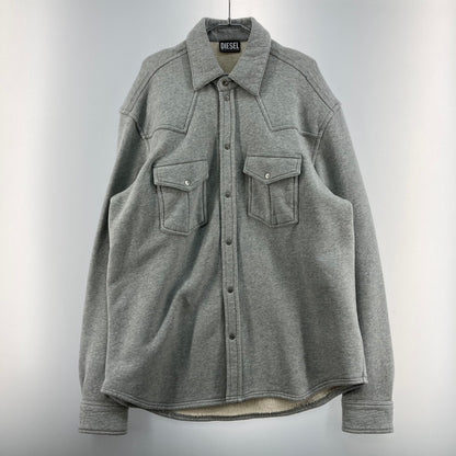 【中古品】【メンズ】 DIESEL ディーゼル A06265 スウェットシャツジャケット 147-260324-WA-04-iwa サイズ：L カラー：グレー 万代Net店