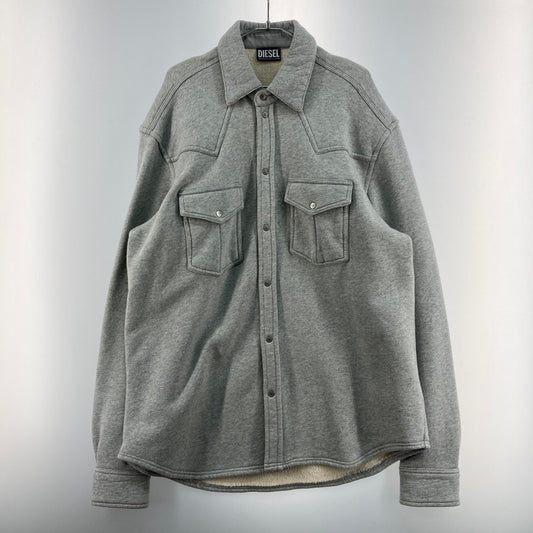 【中古品】【メンズ】 DIESEL ディーゼル A06265 スウェットシャツジャケット 147-260324-WA-04-iwa サイズ：L カラー：グレー 万代Net店