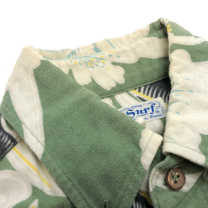 【現状渡し品】【メンズ】 SUN SURF サンサーフ L/S SHIRT SS23187 花柄 総柄 ハワイアンシャツ 長袖 トップス 東洋エンタープライズ アメカジ系 145-251021-rs-02-fur サイズ：S カラー：グリーン系 万代Net店