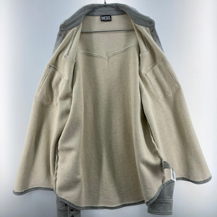 【中古品】【メンズ】 DIESEL ディーゼル A06265 スウェットシャツジャケット 147-260324-WA-04-iwa サイズ：L カラー：グレー 万代Net店