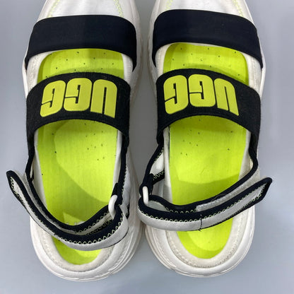 【中古品】【レディース】 UGG アグ SLINGBACK RUNNER サンダル 165-251215-WA-01-iwa サイズ：24cm カラー：ホワイト ブラック イエロー 万代Net店