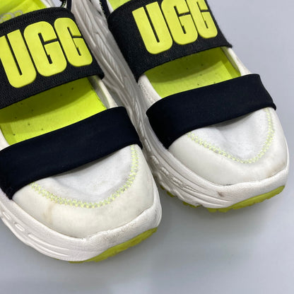 【中古品】【レディース】 UGG アグ SLINGBACK RUNNER サンダル 165-251215-WA-01-iwa サイズ：24cm カラー：ホワイト ブラック イエロー 万代Net店