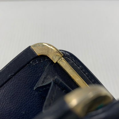 【中古品】【レディース】 CELINE セリーヌ C マカダム柄 ガマ口 財布 181-260206-kh-04-izu カラー：ネイビー系 万代Net店