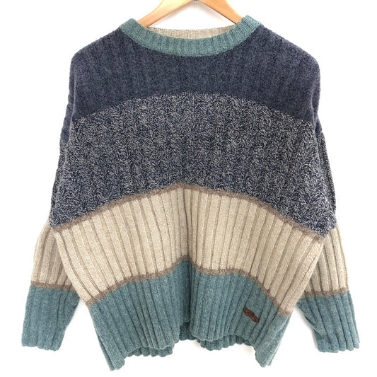 【中古品】【メンズ】 Levi's リーバイス ケーブル編み ニット セーター 長袖 トップス 145-251021-rs-04-fur サイズ：XL カラー：ブルー系 万代Net店