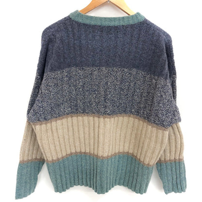 【中古品】【メンズ】 Levi's リーバイス ケーブル編み ニット セーター 長袖 トップス 145-251021-rs-04-fur サイズ：XL カラー：ブルー系 万代Net店