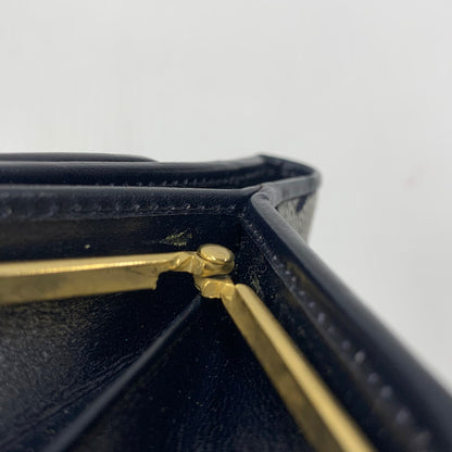 【中古品】【レディース】 CELINE セリーヌ C マカダム柄 ガマ口 財布 181-260206-kh-04-izu カラー：ネイビー系 万代Net店