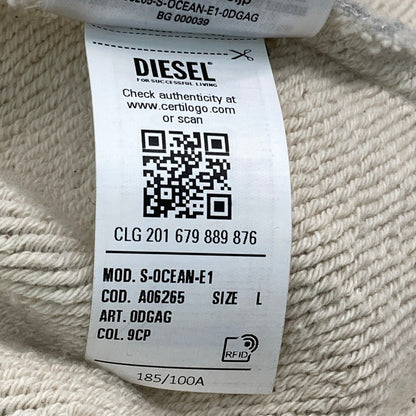 【中古品】【メンズ】 DIESEL ディーゼル A06265 スウェットシャツジャケット 147-260324-WA-04-iwa サイズ：L カラー：グレー 万代Net店