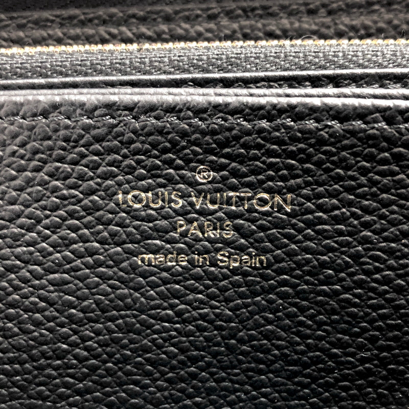 【中古品】【レディース】 LOUIS VUITTON ルイ・ヴィトン M61864 モノグラム・アンプラント ジッピー・ウォレット 長財布 179-260907-rs-02-fur カラー：ノワール(ブラック) 万代Net店