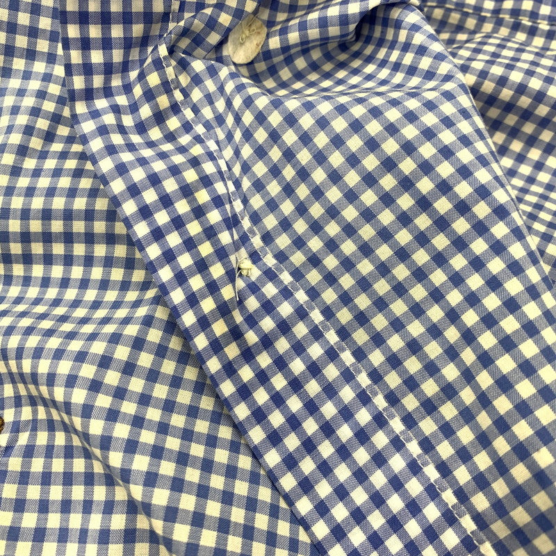 【中古品】【メンズ】 POLO BEAR CHECK LS SHIRT ポロベア チェック ロングスリーブ シャツ 長袖 トップス 147-260206-kh-10-izu サイズ：M カラー：ブルー×ホワイト 万代Net店