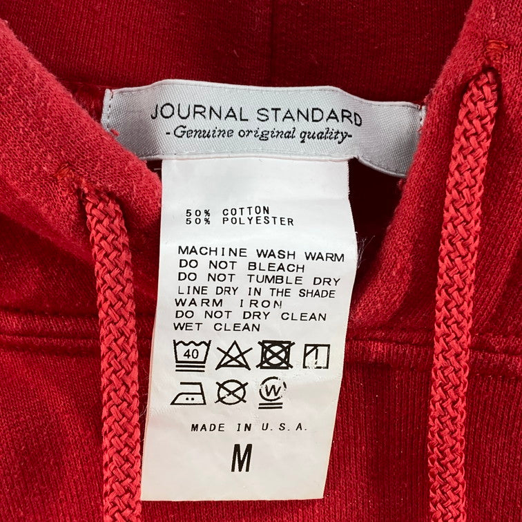 【中古品】【メンズ】 JOURNAL STANDARD ジャーナルスタンダード パーカー 147-260324-WA-05-iwa サイズ：M カラー：レッド 万代Net店