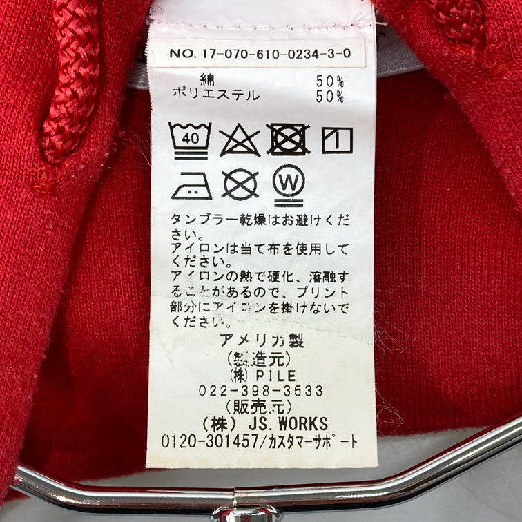 【中古品】【メンズ】 JOURNAL STANDARD ジャーナルスタンダード パーカー 147-260324-WA-05-iwa サイズ：M カラー：レッド 万代Net店