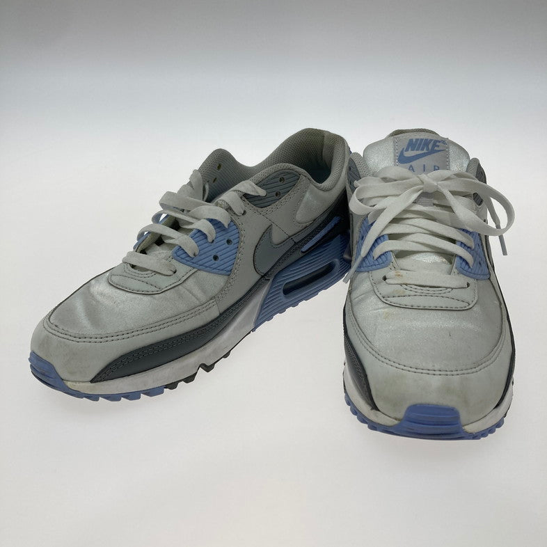 【中古品】【レディース】 NIKE ナイキ FB8570-100 WMNS AIR MAX 90 WHITE GRAY BLUE 靴 スニーカー 箱無し 160-250903-NS-03-iwa サイズ：28cm カラー：WHITE/WOLF GREY-PHOTON DUST 万代Net店