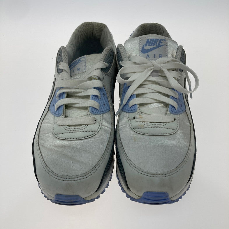 【中古品】【レディース】 NIKE ナイキ FB8570-100 WMNS AIR MAX 90 WHITE GRAY BLUE 靴 スニーカー 箱無し 160-250903-NS-03-iwa サイズ：28cm カラー：WHITE/WOLF GREY-PHOTON DUST 万代Net店