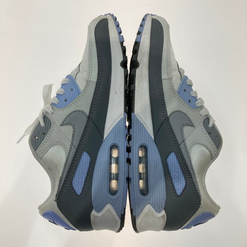 【中古品】【レディース】 NIKE ナイキ FB8570-100 WMNS AIR MAX 90 WHITE GRAY BLUE 靴 スニーカー 箱無し 160-250903-NS-03-iwa サイズ：28cm カラー：WHITE/WOLF GREY-PHOTON DUST 万代Net店