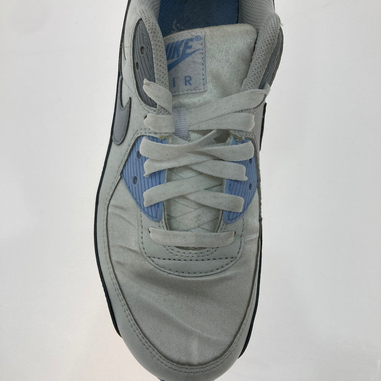 【中古品】【レディース】 NIKE ナイキ FB8570-100 WMNS AIR MAX 90 WHITE GRAY BLUE 靴 スニーカー 箱無し 160-250903-NS-03-iwa サイズ：28cm カラー：WHITE/WOLF GREY-PHOTON DUST 万代Net店