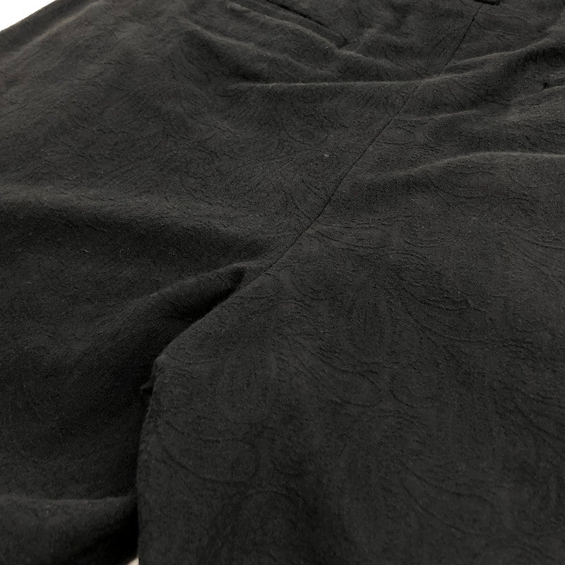 【現状渡し品】【メンズ】 Jieda ジエダ PAISLEY 3TUCK SLACKS jie-18W-PT04-B ジエダ スラックス ペイズリー柄 パンツ ズボン ボトムス 151-251021-rs-06-fur サイズ：2 カラー：ブラック 万代Net店