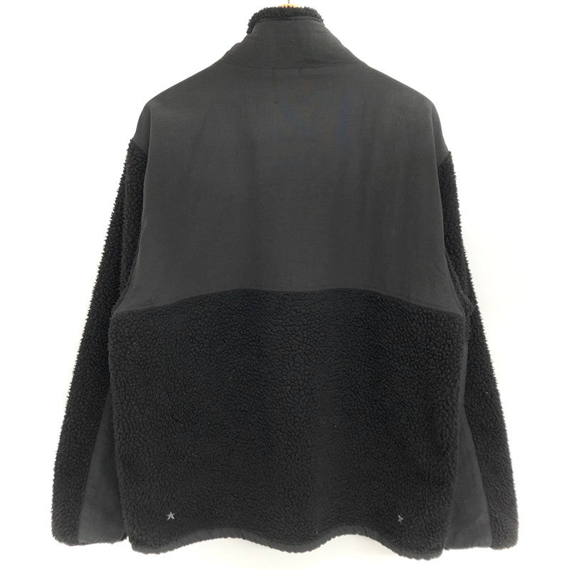 【ジャンク品】【メンズ】 M&M エムアンドエム SHEEPBORE FLEECE STAND JACKET ボアジャケット アウター ストリート系 142-251021-rs-07-fur サイズ：XL カラー：ブラック 万代Net店