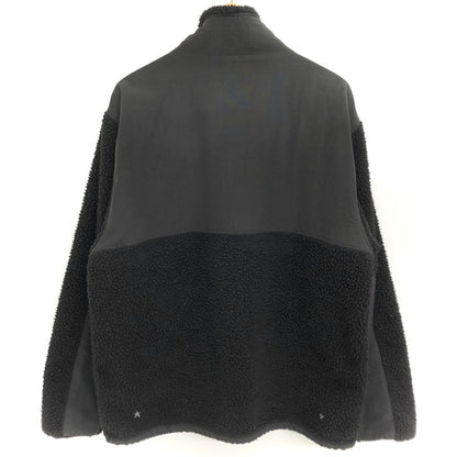 【ジャンク品】【メンズ】 M&M エムアンドエム SHEEPBORE FLEECE STAND JACKET ボアジャケット アウター ストリート系 142-251021-rs-07-fur サイズ：XL カラー：ブラック 万代Net店