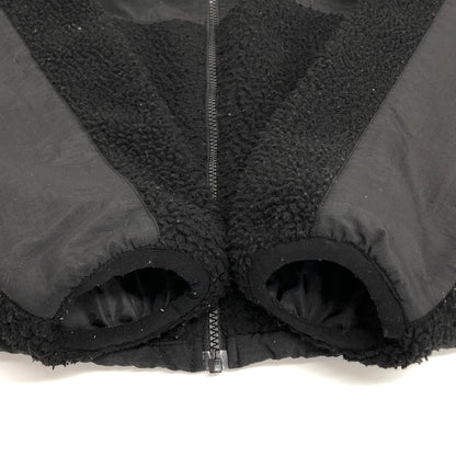 【ジャンク品】【メンズ】 M&M エムアンドエム SHEEPBORE FLEECE STAND JACKET ボアジャケット アウター ストリート系 142-251021-rs-07-fur サイズ：XL カラー：ブラック 万代Net店