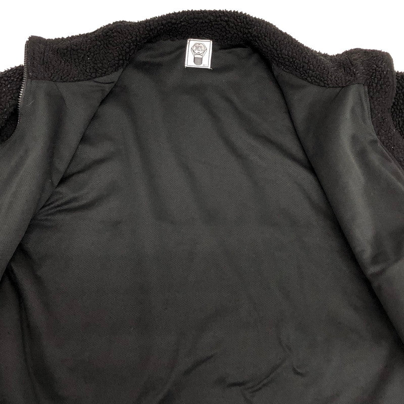 【ジャンク品】【メンズ】 M&M エムアンドエム SHEEPBORE FLEECE STAND JACKET ボアジャケット アウター ストリート系 142-251021-rs-07-fur サイズ：XL カラー：ブラック 万代Net店