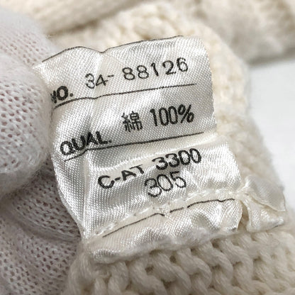 【現状渡し品】【メンズ】 OFF LIMITS 90S FISHERMAN KNIT 34-88126 フィッシャーマンズニット アランセーター 長袖 トップス 古着 ヴィンテージ 146-260907-rs-04-fur サイズ：Free カラー：オフホワイト 万代Net店