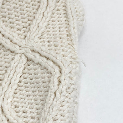 【現状渡し品】【メンズ】 OFF LIMITS 90S FISHERMAN KNIT 34-88126 フィッシャーマンズニット アランセーター 長袖 トップス 古着 ヴィンテージ 146-260907-rs-04-fur サイズ：Free カラー：オフホワイト 万代Net店
