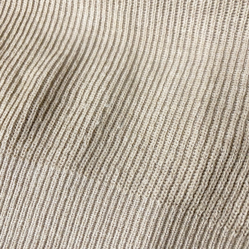 【中古品】【メンズ】 AURALEE オーラリー A21SP02CA FLAT YARN RIB KNIT PO フラット ヤーン リブ ニット プルオーバー トップス 140-260412-kh-08-izu サイズ：3 カラー：ベージュ 万代Net店