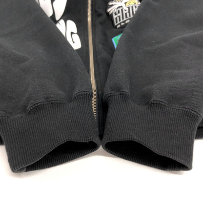 【中古品】【メンズ】 XLARGE エクストララージ MULTI LOGO ZIP UP HOODIE 101244012003 フーディ パーカー 長袖 トップス 古着 142-260907-rs-05-fur サイズ：L カラー：ブラック 万代Net店