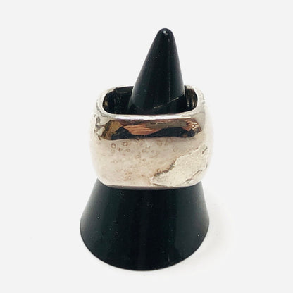 【現状渡し品】【メンズ/レディース】 CHANEL シャネル スクエアリング 指輪 アクセサリー 182-250326-hn-04-fur カラー：シルバー 11号 万代Net店