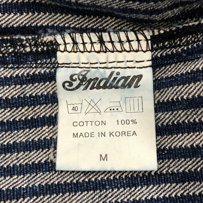 【現状渡し品】【メンズ】 INDIAN インディアン DENIM SHIRT デニムシャツ ウエスタンシャツ 長袖 トップス アメカジ系 145-251223-rs-01-fur サイズ：M カラー：インディゴ 万代Net店