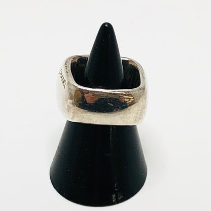 【現状渡し品】【メンズ/レディース】 CHANEL シャネル スクエアリング 指輪 アクセサリー 182-250326-hn-04-fur カラー：シルバー 11号 万代Net店