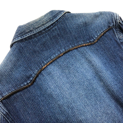 【現状渡し品】【メンズ】 INDIAN インディアン DENIM SHIRT デニムシャツ ウエスタンシャツ 長袖 トップス アメカジ系 145-251223-rs-01-fur サイズ：M カラー：インディゴ 万代Net店