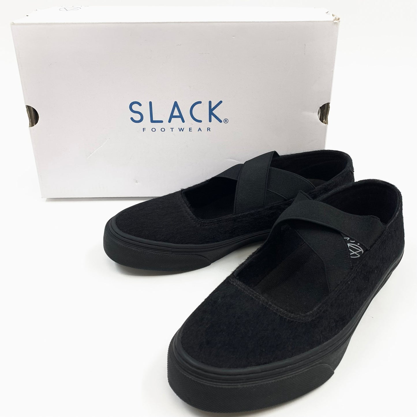 【中古美品】【メンズ】 SLACKxTAKUMA IWASAKI スラック×タクマ イワサキ フラットシューズ 靴 162-251214-yu-02-fur サイズ：26.0cm カラー：ブラック 万代Net店