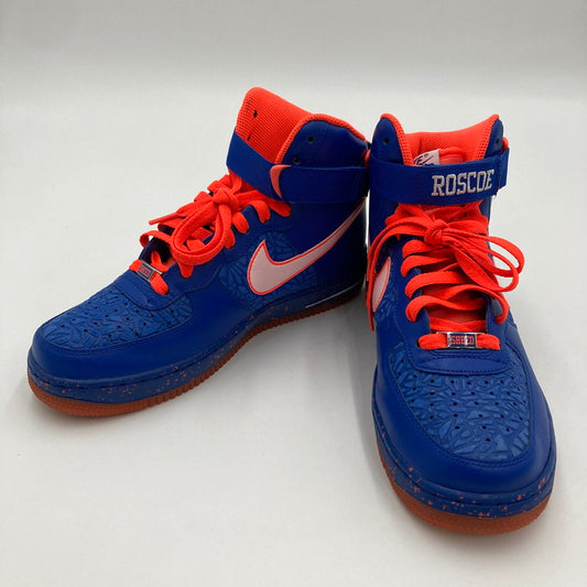 【中古品】【メンズ】 NIKE ナイキ 624185-400/AIR FORCE １ HIGH COMFORT PREMIUM RW QS SHEED WALLACE KNICKS 靴 スニーカー 160-250309-NS-5-iwa サイズ：26.5 カラー：ブルー オレンジ 万代Net店