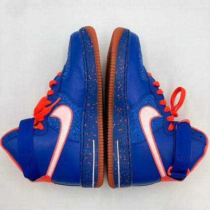 【中古品】【メンズ】 NIKE ナイキ 624185-400/AIR FORCE １ HIGH COMFORT PREMIUM RW QS SHEED WALLACE KNICKS 靴 スニーカー 160-250309-NS-5-iwa サイズ：26.5 カラー：ブルー オレンジ 万代Net店