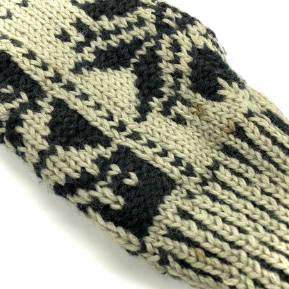 【ジャンク品】【メンズ】 JEFFREY BANKS ジェフリーバンクス WOOL KNIT ウール ニット セーター 長袖 トップス ヴィンテージ系 146-250714-rs-02-fur サイズ：M カラー：カーキ系/ブラック 万代Net店