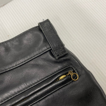 【中古品】【メンズ】 VANSON バンソン USA製 LEATHER RIDERS PANTS レザー ライダース パンツ ボトムス ズボン 156-260520-cs-17-izu サイズ：30 カラー：ブラック 万代Net店