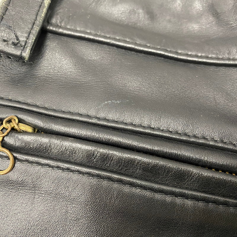 【中古品】【メンズ】 VANSON バンソン USA製 LEATHER RIDERS PANTS レザー ライダース パンツ ボトムス ズボン 156-260520-cs-17-izu サイズ：30 カラー：ブラック 万代Net店