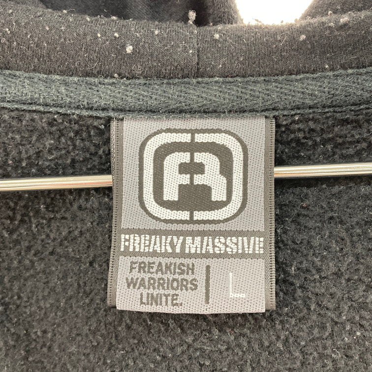 【中古品】【メンズ】 FREAKY MASSIVE パーカー 147-260327-WA-04-iwa サイズ：L カラー：ブラック 万代Net店